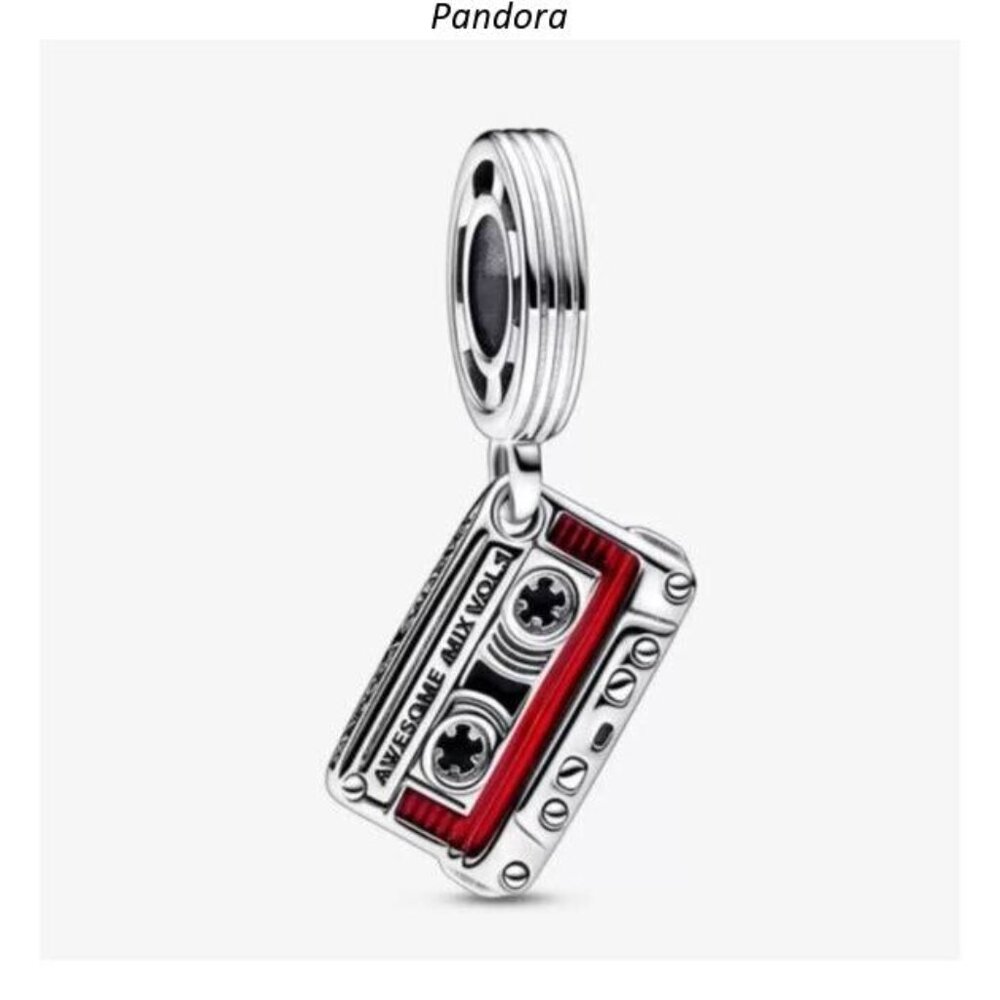 Pandora Marvel Guardians of the Galaxy Cassette Tape Dangle Charm